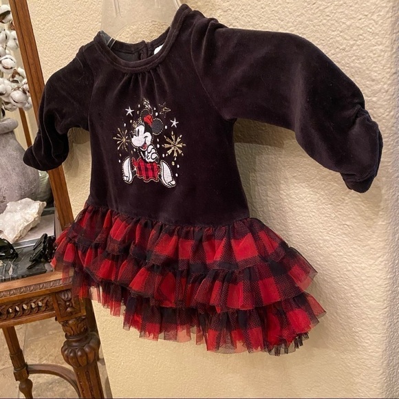 Disney Minnie Mouse Embroidered Dress Size 3-6M - Picture 2 of 8